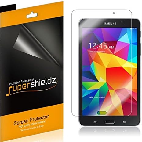 (3 Paket) Supershieldz Samsung Galaxy Tab 4 7.0 inç Ekran Koruyucu için Tasarlanmış, yüksek Çözünürlüklü Clear Shield (PET)